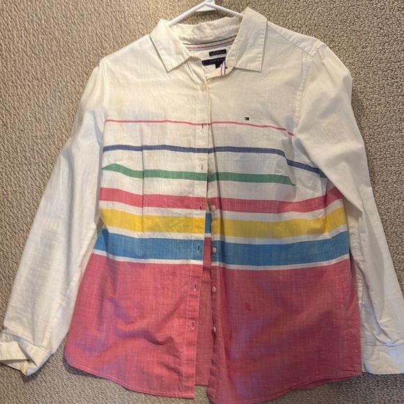 Tommy Hilfiger Multicolor Striped Button-Up Shirt - Picture 1 of 1